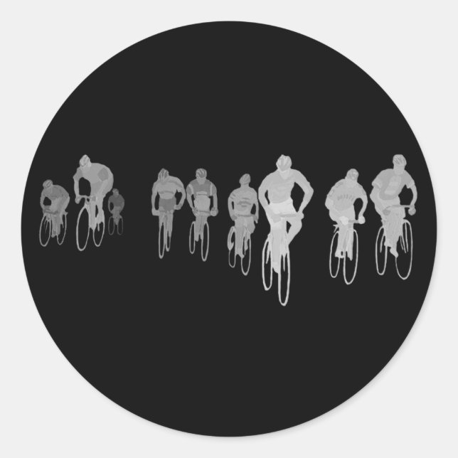Peloton-Pendelverkehr Runder Aufkleber (Vorderseite)
