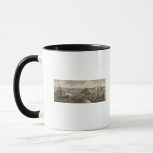 Pelsaert Set-Segel-   Weise zwischen Inseln, Tasse