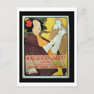"Pelseneer-Lambert Glove Makers, Millinery and Per Postkarte