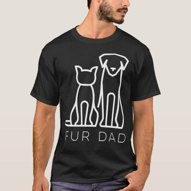 Pelter Vater Pet Lover Katze Dog Vater Ehemann Son T-Shirt (Vorderseite)