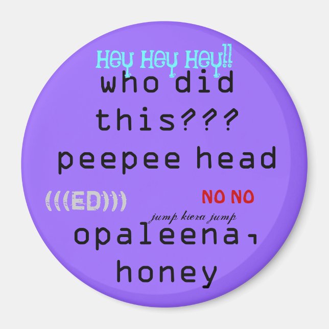 Pelto-Pup-Magnet Magnet (Vorne)