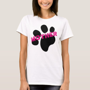Pelz-Baby-Mutter-Pfotenabdruck Muttertagsgeschenk T-Shirt
