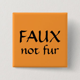 Pelz des IMITATS nicht Button