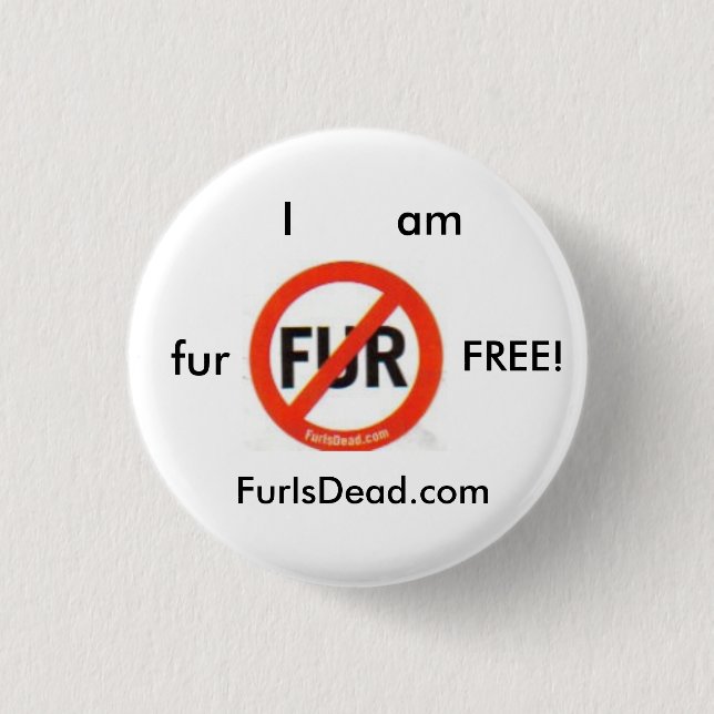 Pelz geben Knopf frei Button (Vorderseite)