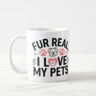 Pelz in Liebe meiner Haustiere Kaffeetasse