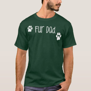 Pelz Vater , Niedlicher Hund oder Katzen Familieng T-Shirt