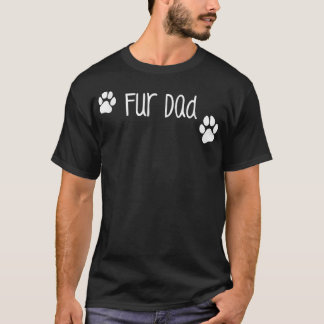 Pelz Vater , Niedlicher Hund oder Katzen Familieng T-Shirt