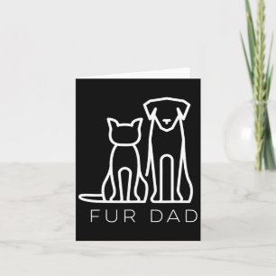 Pelz Vater Pet Lover Katze Hund Vater Husbynd Sonn Karte