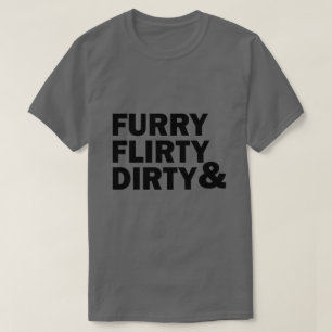 PELZARTIGES KOKETTES U. SCHMUTZIG T-Shirt