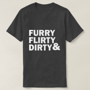 PELZARTIGES KOKETTES U. SCHMUTZIG T-Shirt