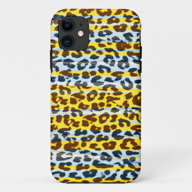 Pelzfelle aus Leopardengelb Case-Mate iPhone Hülle (Rückseite)