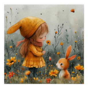 Pelzfreund: Ein bisschen wunderlicher Hase Poster