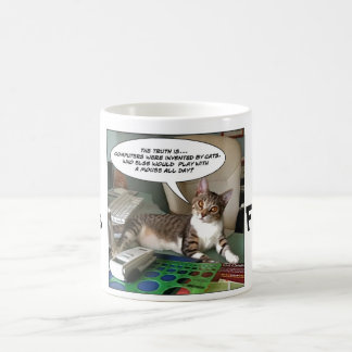PelzFunnies "Katze mit einer Maus? " Kaffeetasse