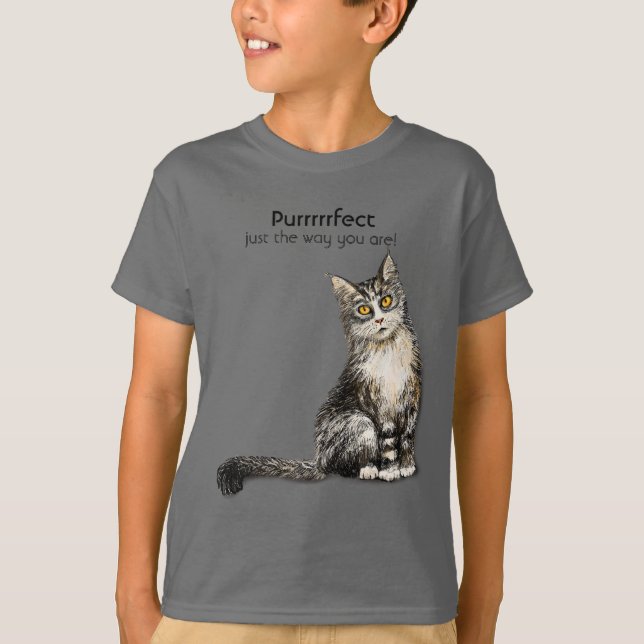 Pelzkatze T - Shirt (Vorderseite)