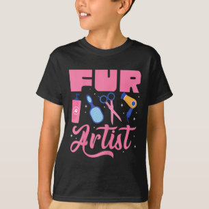 Pelzkünstler Hund Hundefriseur Grooming Haustier W T-Shirt