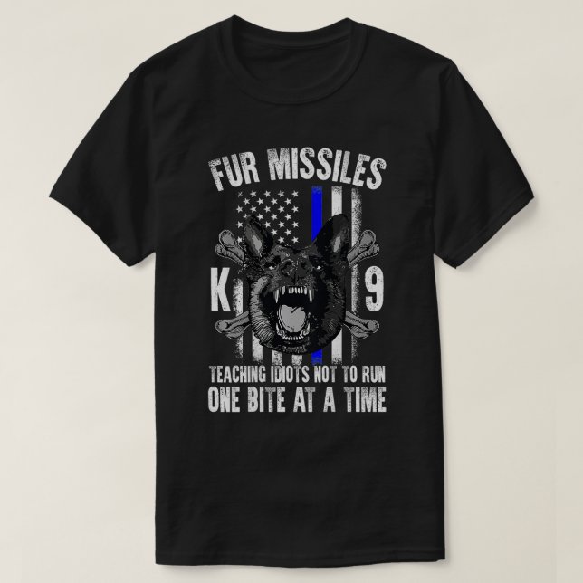Pelzmissionen lehren Idioten, nicht einen Biss zu  T-Shirt (Design vorne)