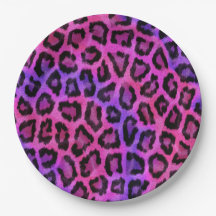 Pelzmuster aus rosa und Lila Leoparden