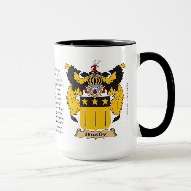 Pelzmützen-Familien-Wappen Tasse (Rechts)