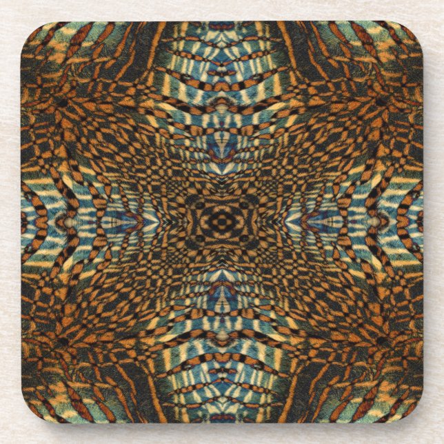 Pelztiermuster Getränkeuntersetzer (Vorderseite)