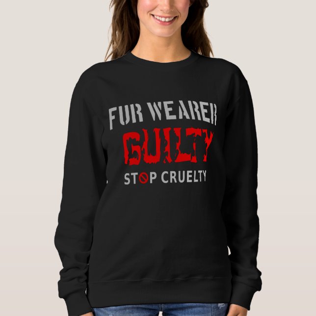 Pelzträger schuldig sweatshirt (Vorderseite)