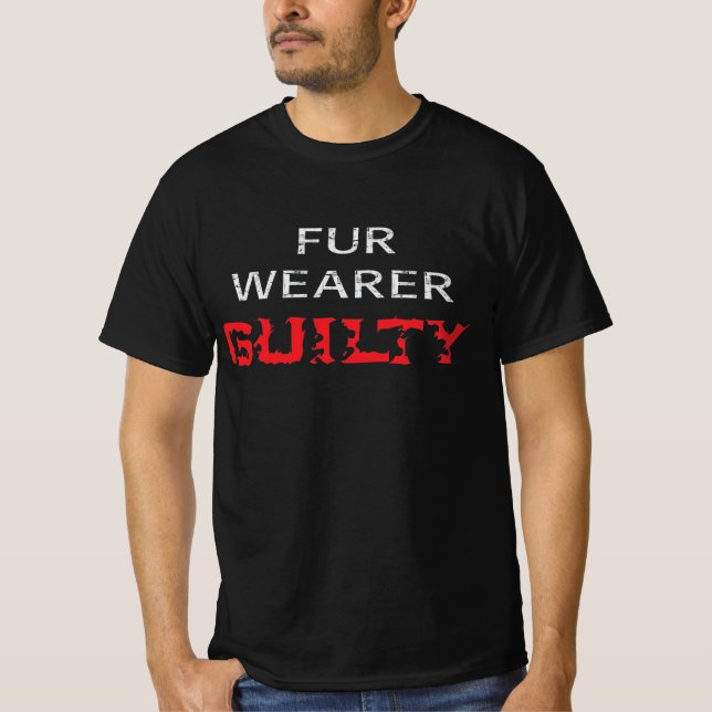 Pelzträger schuldig T-Shirt (Vorderseite)