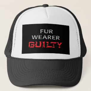 Pelzträger schuldig truckerkappe