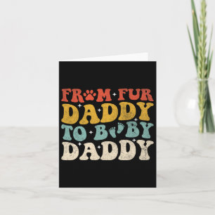 Pelzvater an Baby-Vater Lustiges Vatertagsgeschenk Karte