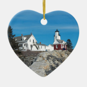 Pemaquid Leuchtturm 24 Keramik Ornament