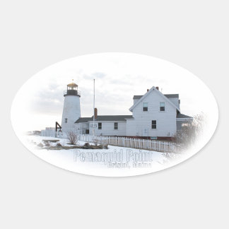 Pemaquid Lighthouse Ovaler Aufkleber