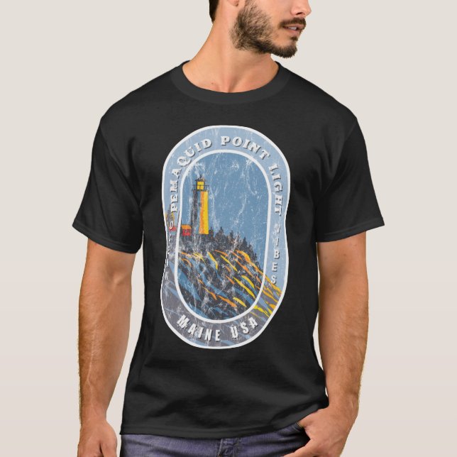 Pemaquid Point Leuchtturm 1 T-Shirt (Vorderseite)