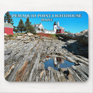 Pemaquid Point Leuchtturm, Maine Mousepad