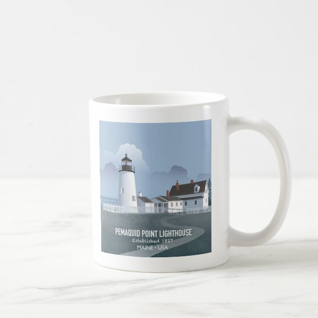 Pemaquid Point Lighthouse Kaffeetasse (Rechts)