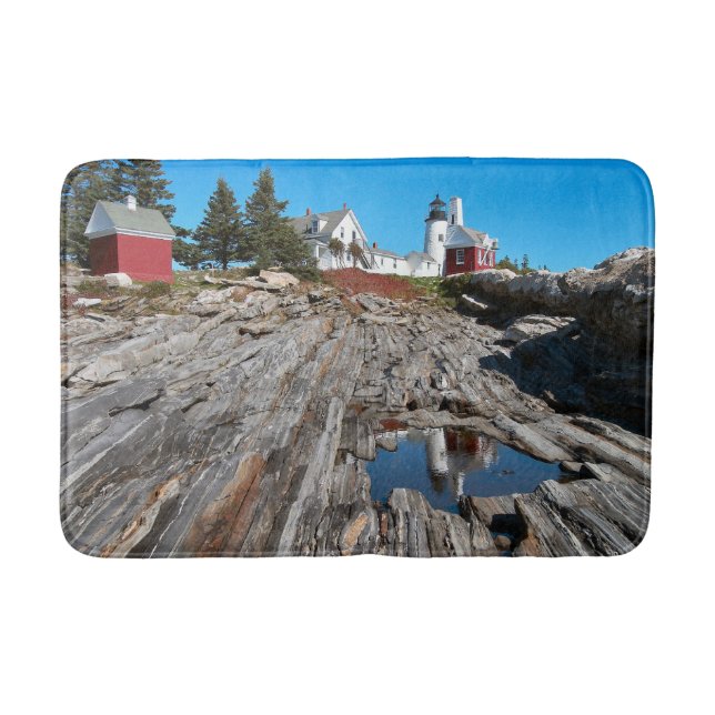 Pemaquid Point Lighthouse, Maine Badematte (Vorderseite)