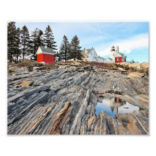 Pemaquid Point Lighthouse Maine Foto Print