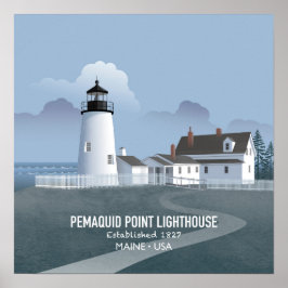 Pemaquid Point Lighthouse Poster