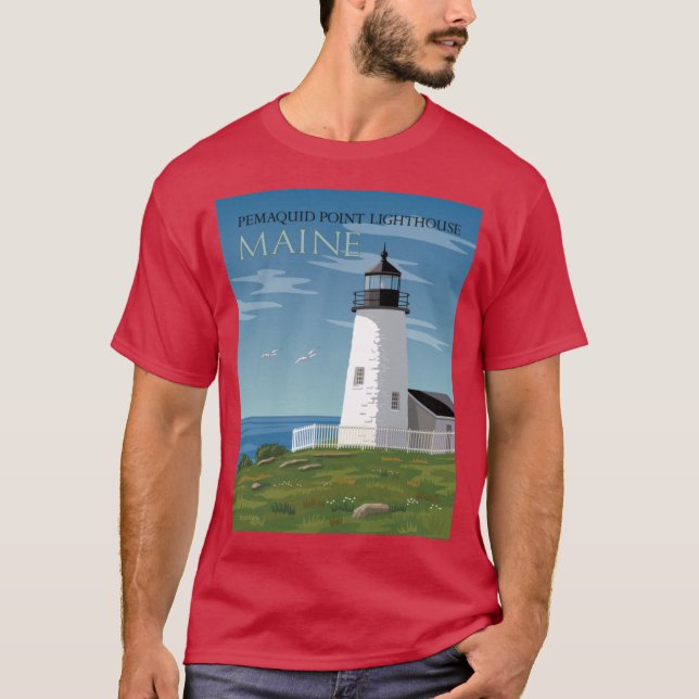 Pemaquid Point Lighthouse T-Shirt (Vorderseite)