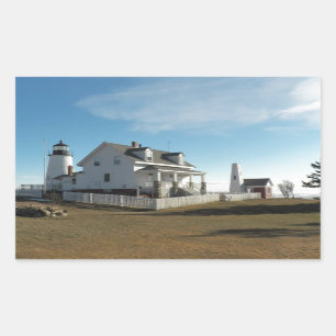 Pemaquid Punkt-Leuchtturm 11 Rechteckiger Aufkleber