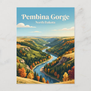 Pembina-Schlucht North Dakota Postkarte
