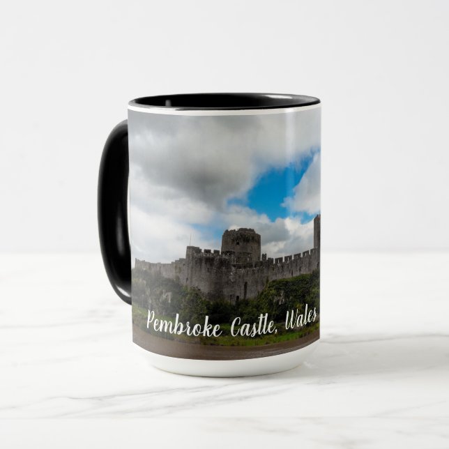 Pembroke Castle, Pembroke, Pembrokeshire, Wales Tasse (Vorderseite Links)
