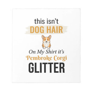 Pembroke Corgi Glitter Lustiges Hunde-Liebhaber-De Notizblock