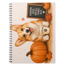 Pembroke Corgi Herbst Notizblock