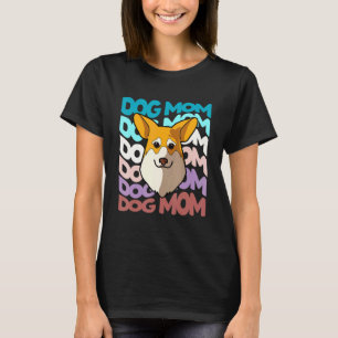 Pembroke Corgi Hundemutter Retro Vintage Hundemama T-Shirt