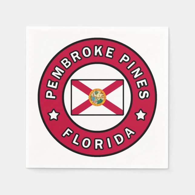 Pembroke Pines Florida Serviette (Vorderseite)