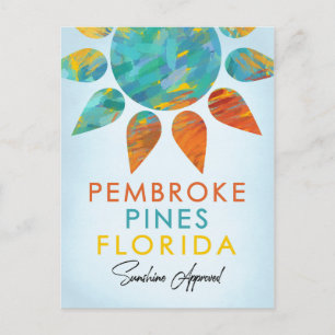 Pembroke Pines Florida Sunshine Postkarte