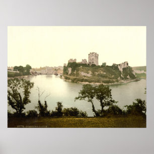 Pembroke-Schloss, Pembrokeshire, Wales Poster