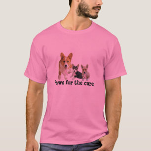 Pembroke-Walisercorgi-Brustkrebs-UnisexShirt T-Shirt
