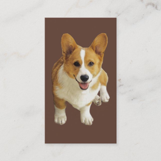 Pembroke-Walisercorgi-Brüter-Visitenkarte Visitenkarte (Vorderseite)