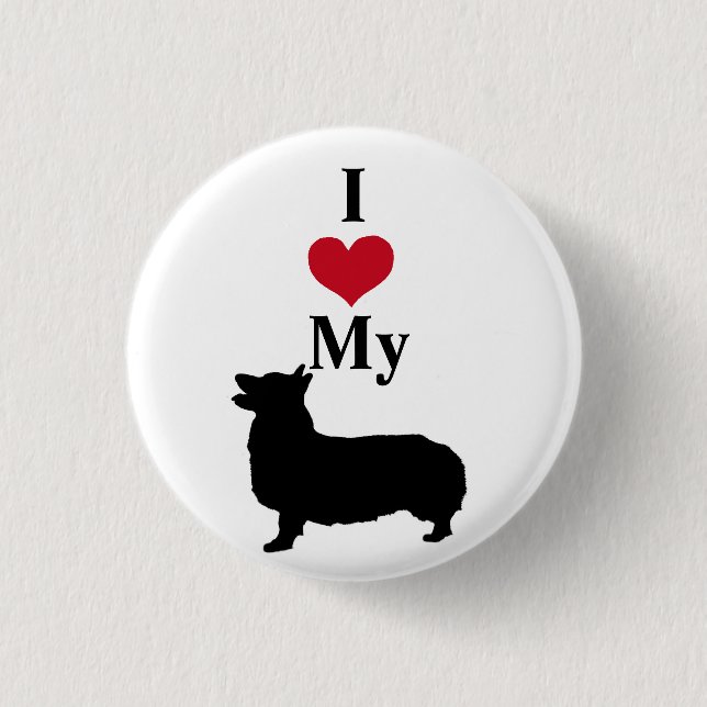 Pembroke-WaliserCorgi Button (Vorderseite)
