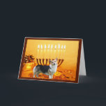 Pembroke-WaliserCorgi Chanukah Karte Menorah<br><div class="desc">Familie und an Freunde während der Chanukah Jahreszeit sich zu erinnern ist eine wunderbare Weise, in Kontakt mit den Leuten Sie ungefähr zu behalten Liebe und Sorgfalt. Ich schuf diese HundChanukah Karten mit Liebe und Sorgfalt und ich sind jedermann sicher, dem Liebehunde erfreut werden, um sie zu empfangen. Sie haben...</div>