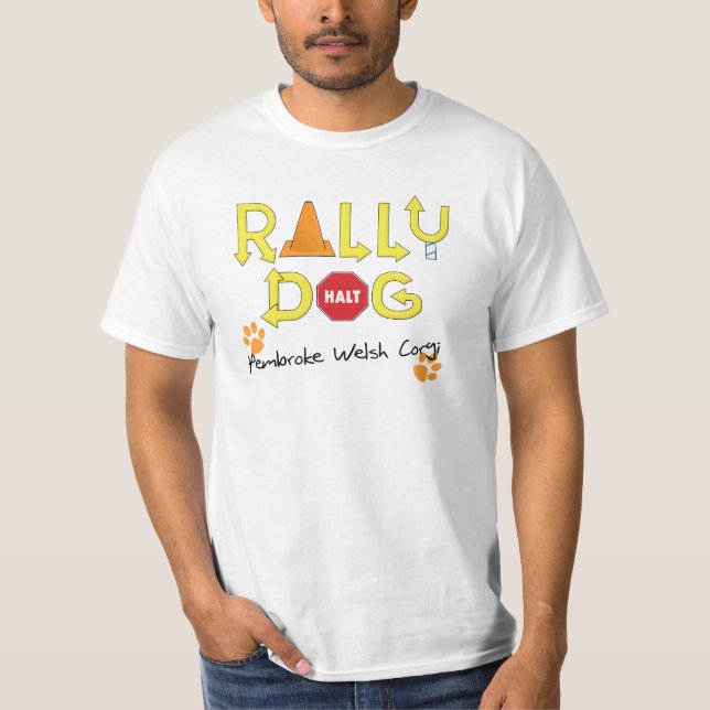 Pembroke-Walisercorgi-Kundgebungs-Hund T-Shirt (Vorderseite)